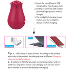 Female Masturbation Rose Vibrator | Vibrating Suction Rose Sex Toys – product view 3