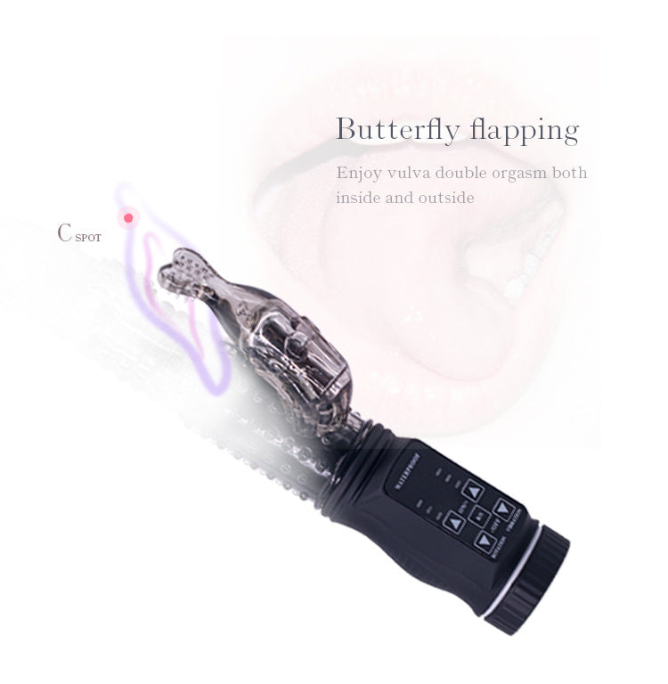 Telescoping Dildo - Allovers Dildo Rotatable Thrusting Vibrator – product view 3