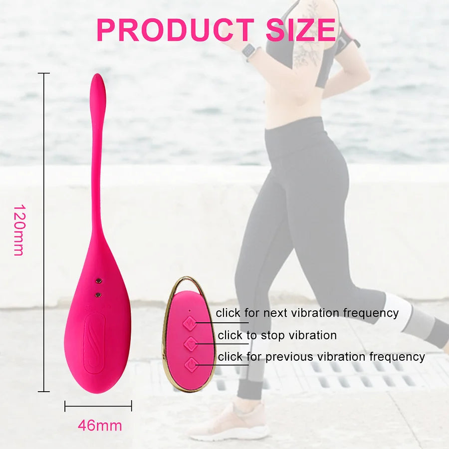 12 Frequency Vibration Wireless Remote Control Jumping Egg – product view 10