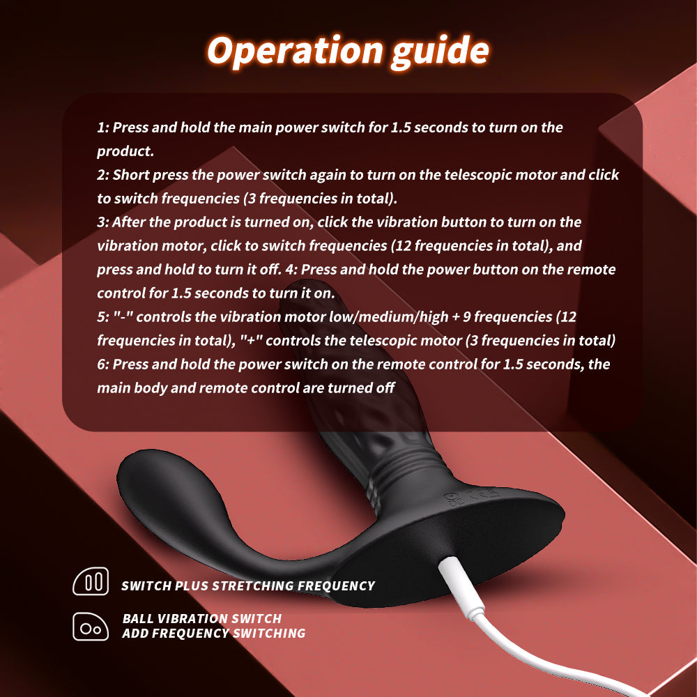 2026 New UXOL Anal Vibrators 3 Thrusting & 9 Vibrating Wireless Remote Control, IPX7 Waterproof Prostate Massager Adult Toys – product view 20