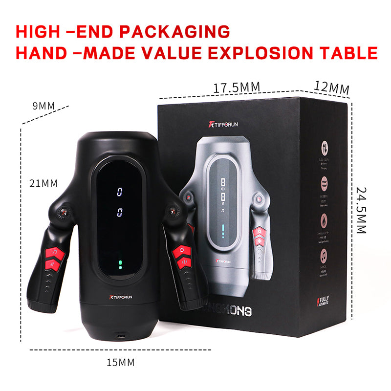2026 Newest Male Handheld Stroker With 9 Telescopic Vibration LED Display Intelligent Heating Voice – product view 18