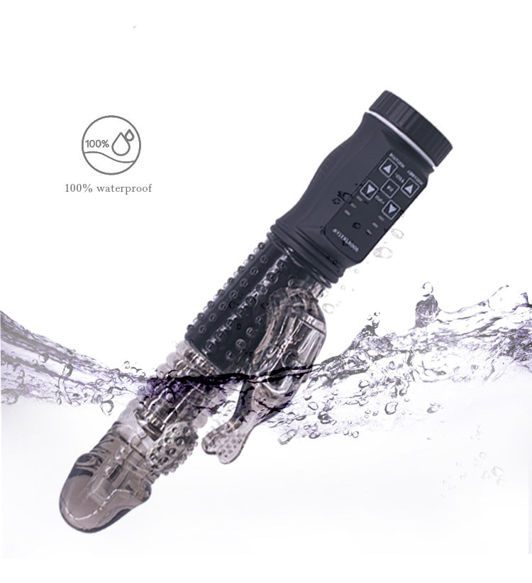 Telescoping Dildo - Allovers Dildo Rotatable Thrusting Vibrator – product view 2