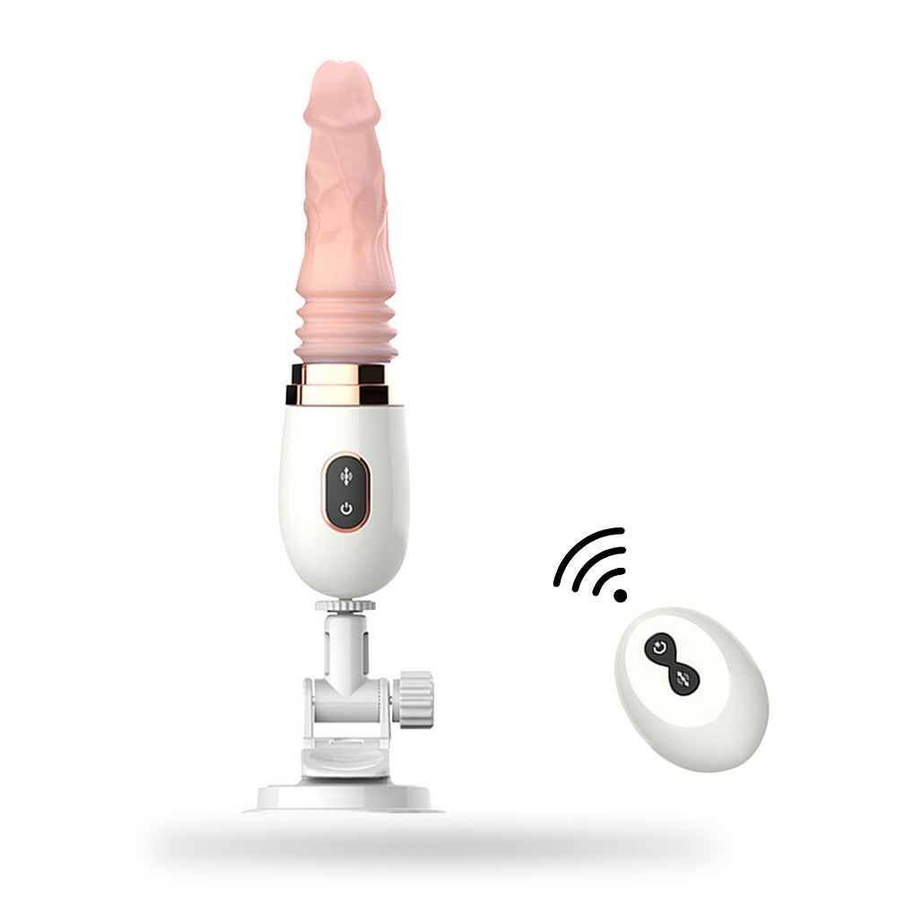 Remote Control Automatic 7-Frequency Telescopic Vibration Intelligent Heating Dildo
