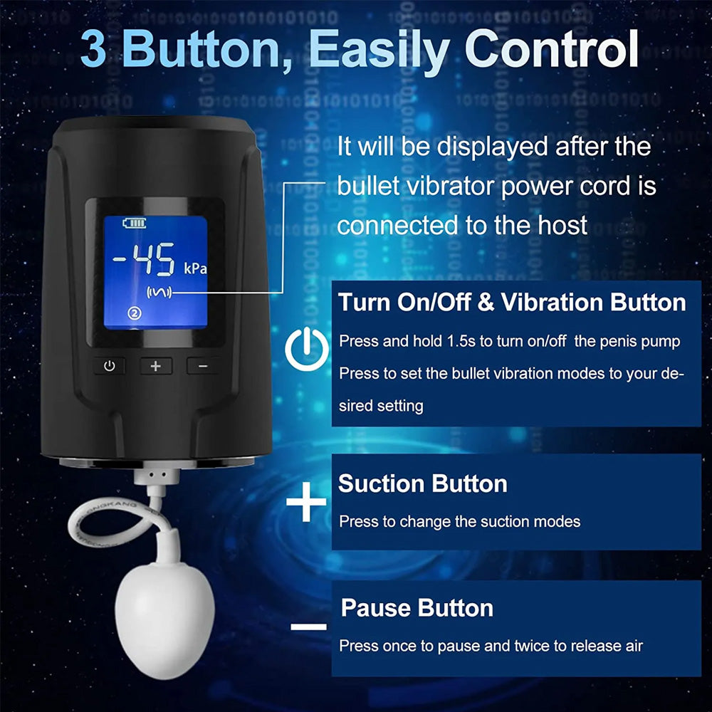Men's Electric Vibration Training Penis Vacuum Pump — product image 5