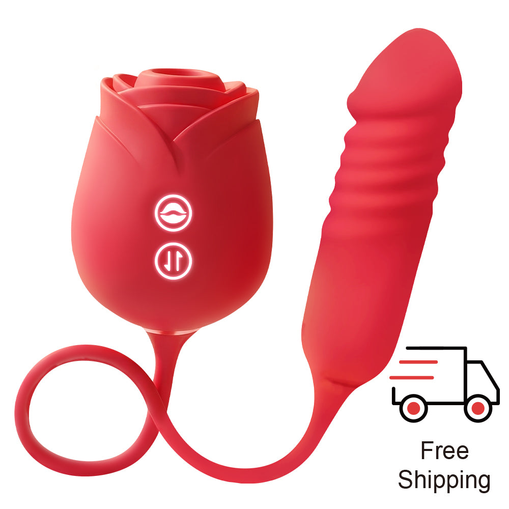 Rose Mary - Dual Massager - Suction & Internal Vibe
