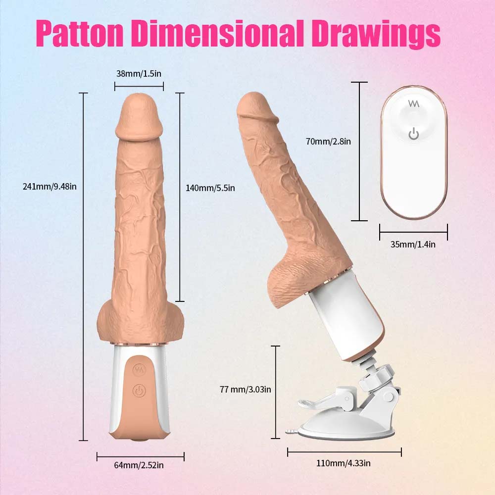 Fully Automatic Intelligent Heated 360-Degree Swinging Telescopic Dildo – product view 7