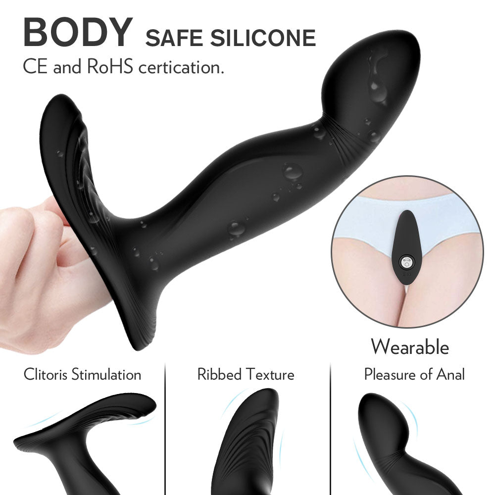 Prostate Massage Wireless Remote Control Vibrating Anal Plug – product view 9