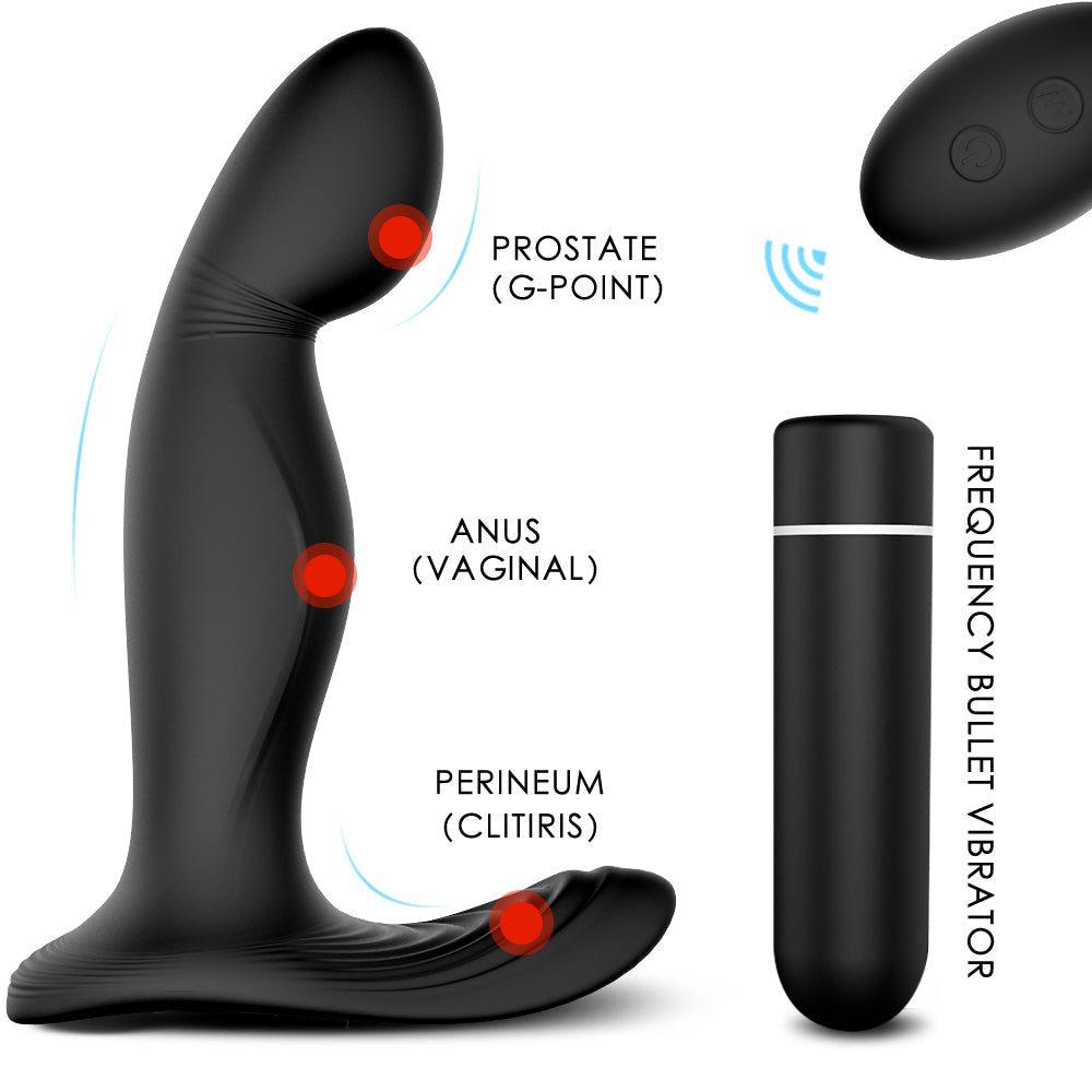 Prostate Massage Wireless Remote Control Vibrating Anal Plug – product view 3