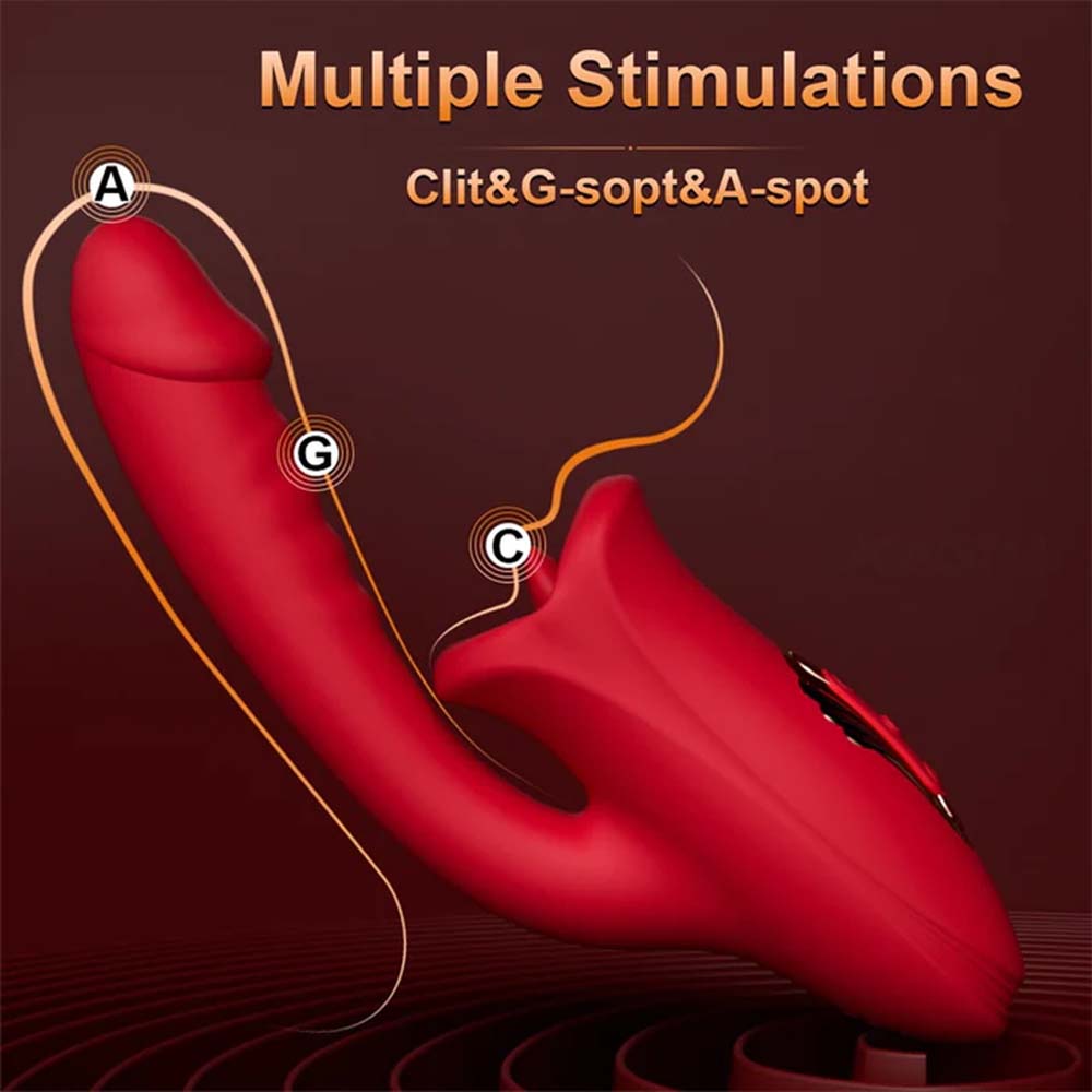 Mouth Shaped Lip Biting Vibrator With G Spot Vibrator – product view 2