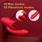 Mouth Shaped Lip Biting Vibrator With G Spot Vibrator – product view 3