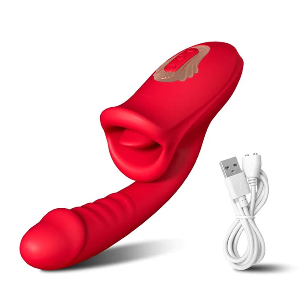 Mouth Shaped Lip Biting Vibrator With G Spot Vibrator – product view 7