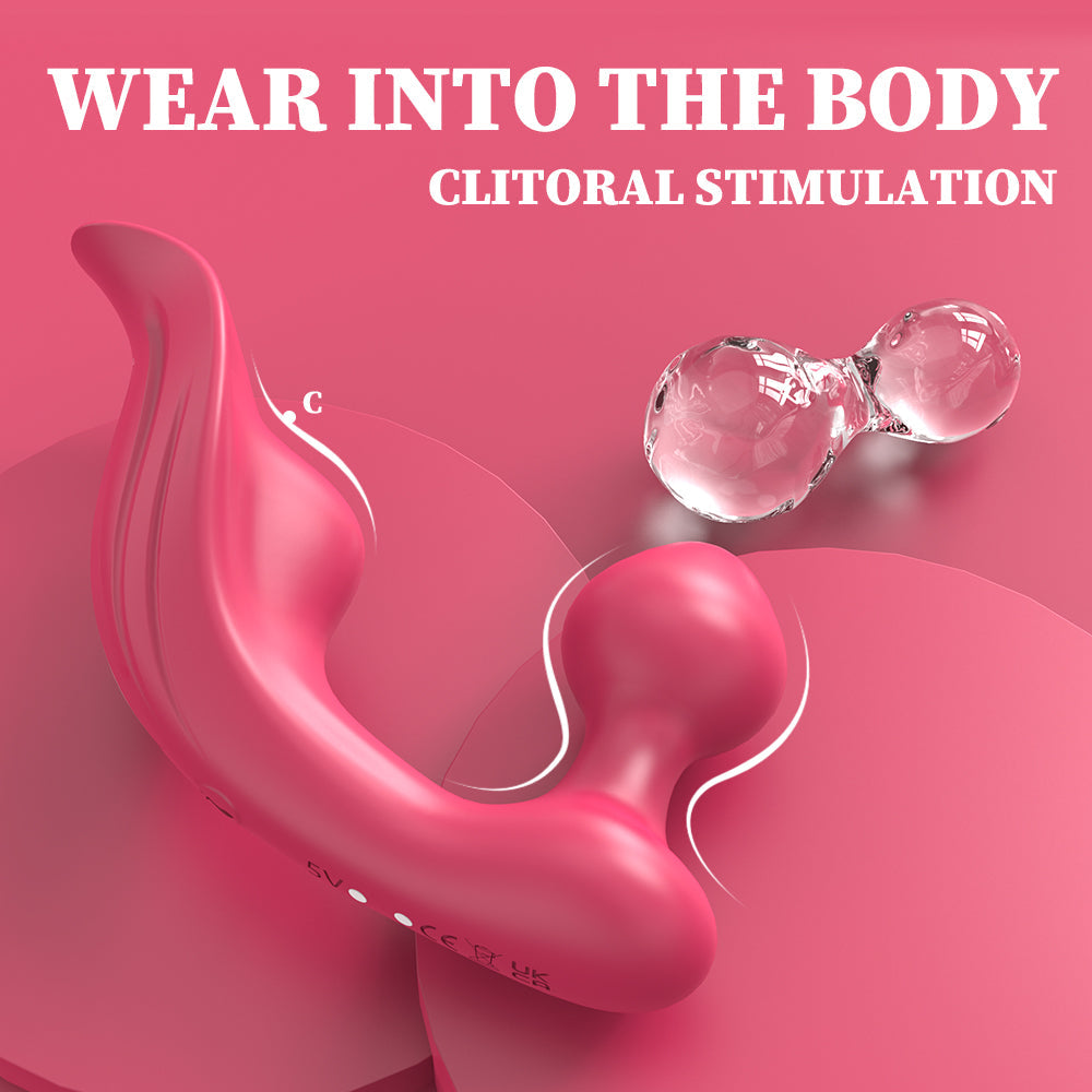 9 Band Couples Vibrator - Rechargeable Red Rose Vibrate Sex Toy – product view 3