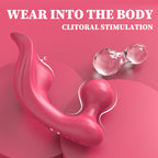 9 Band Couples Vibrator - Rechargeable Red Rose Vibrate Sex Toy – product view 3