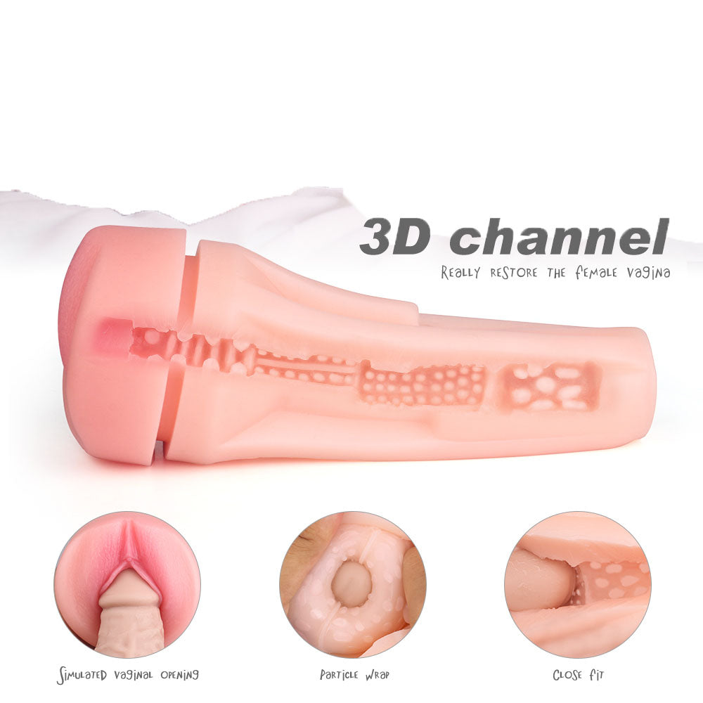 UltraGlide Silicone Male Stroker 3D Texture Realistic Vaginas & Pussy Sex Toys Sex Toys for Men – product view 2