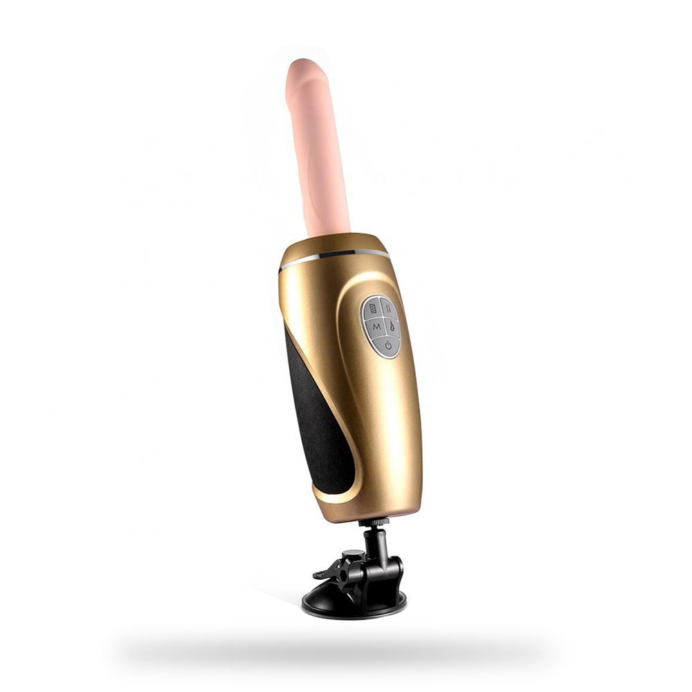 Stroking Automatic Adjustable Rechargeable Masturbation Sex Machine Heating Dildo