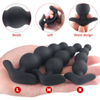 Silicone Pull Bead Back Court Anal Plug – product view 4