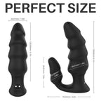 9 Frequency Silicone Vibrating Posterior Anal Plug – product view 4
