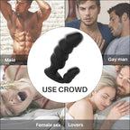 9 Frequency Silicone Vibrating Posterior Anal Plug – product view 3
