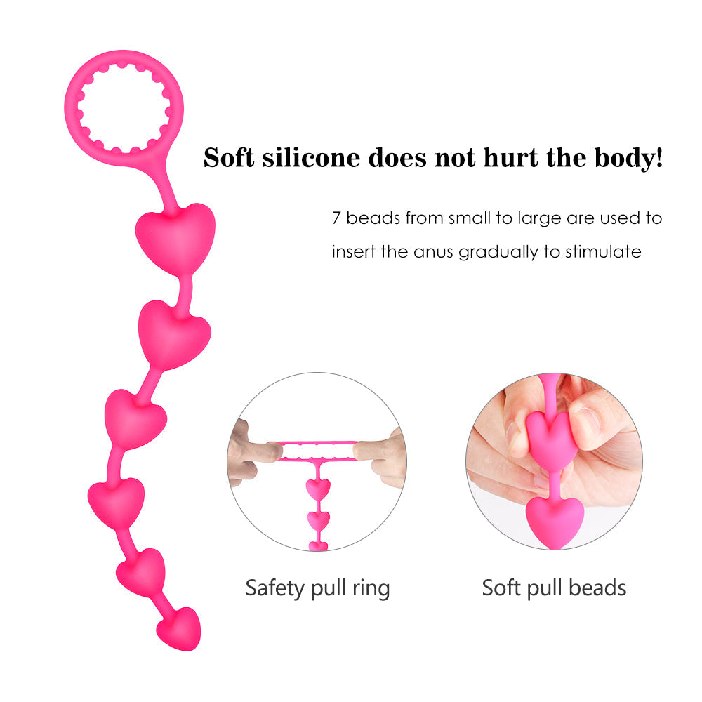 Heart-Shaped Penis Whip Anal Plug – product view 5
