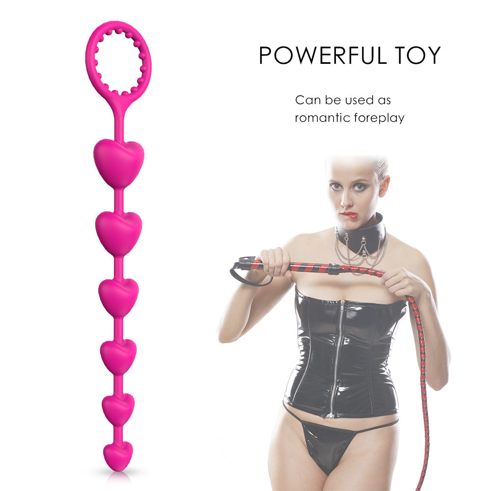 Heart-Shaped Penis Whip Anal Plug – product view 3