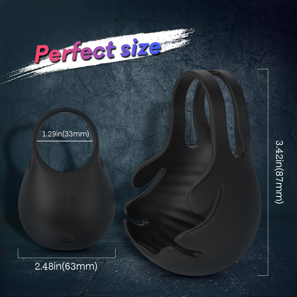 Lock Sperm Ring Vibrating Ring Male Penis Ring Masturbator – product view 5