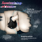 Lock Sperm Ring Vibrating Ring Male Penis Ring Masturbator – product view 4