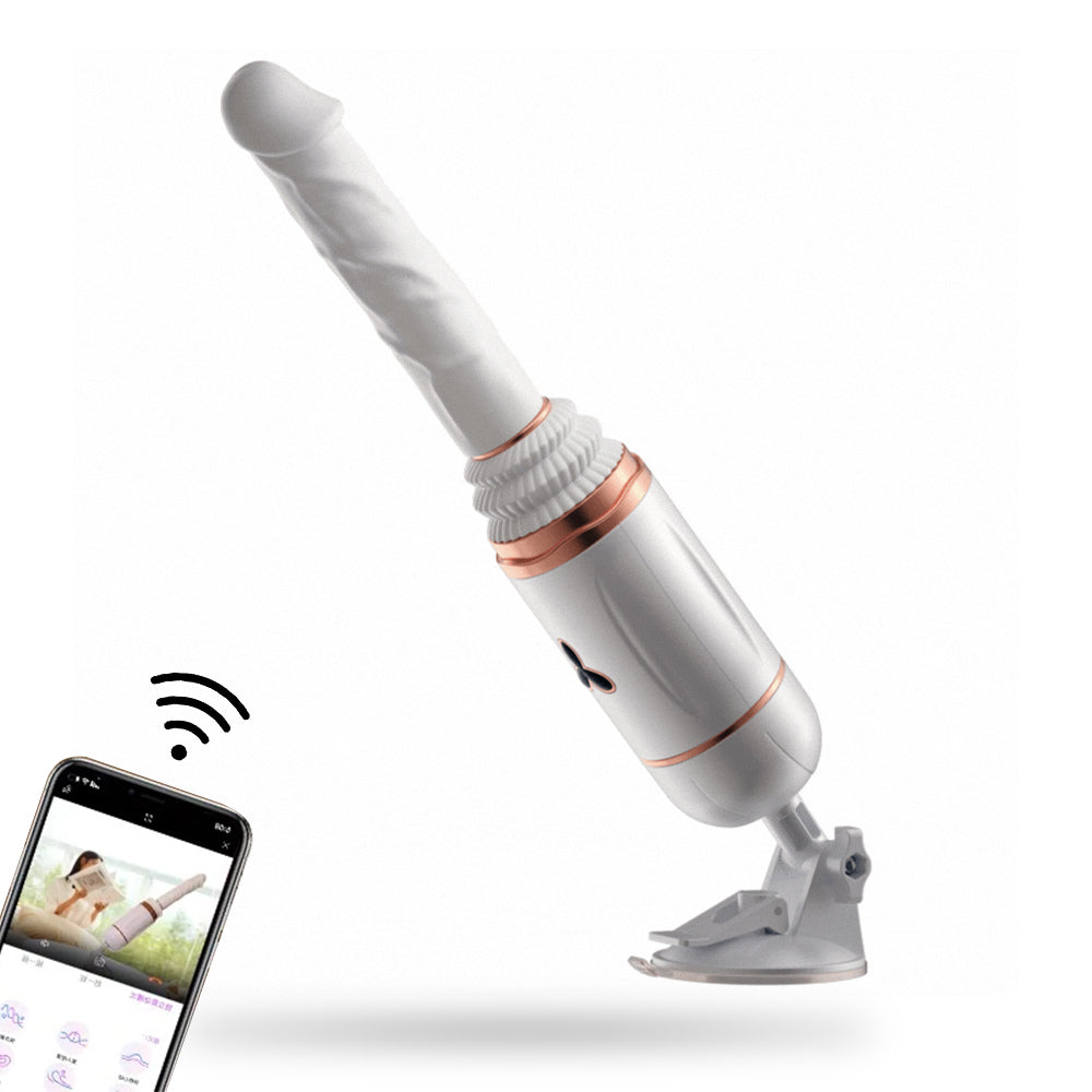 APP To Remotely Control Thrust Vibration Smart Heated Dildo