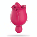 9 Frequency Rose Vibrators Vibrating Tongue Clitoris Stimulator