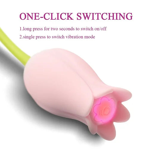 7 Vibration Mode Rose Vibrators Clitoral Stimulation & G-spot Orgasm – product view 2