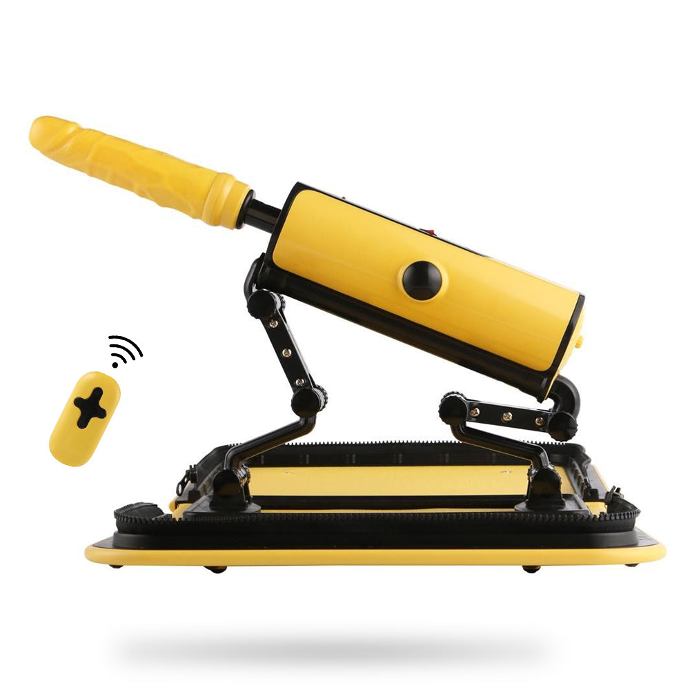 Wireless Controlled Multi-Speed Retractable Intelligent Heating Gun Machine Simulated Dildo