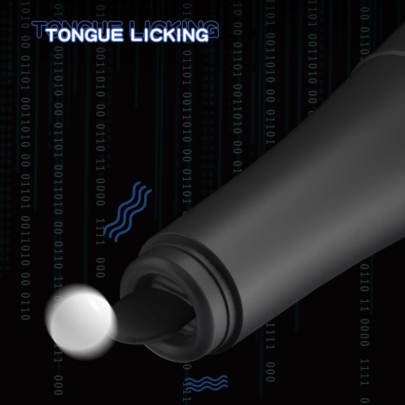 7.48 in Baseball - Automatic Telescopic Dildo With Tongue Licking And Heating Function