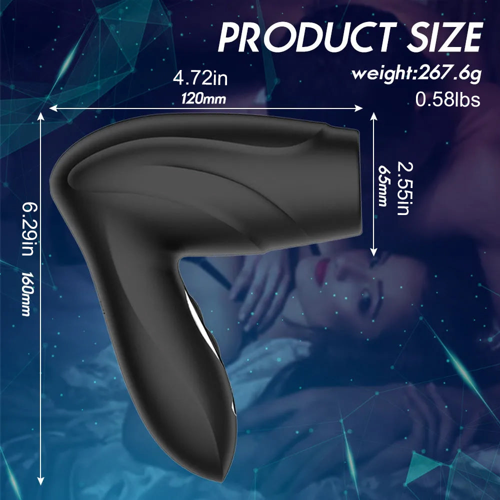 Hair Dryer 10 Vibration Masturbation Cup Pocket Pussy with Penis Trainer for Free-Hand Erection Massager — product image 5