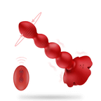 Rose Gyrating Anal Beads Vibrator