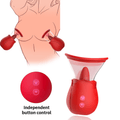 Rose Sucking Tongue Vibrator Pump For Women