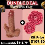 8.7 in 9 Vibrating Tongue Licking Heating Realistic Dildo