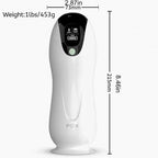 White Angel 8 Vibration Sucking Voice Masturbation Cup for Double Stimulation with Screen Display Silicone Men Sex Toy — product image 9