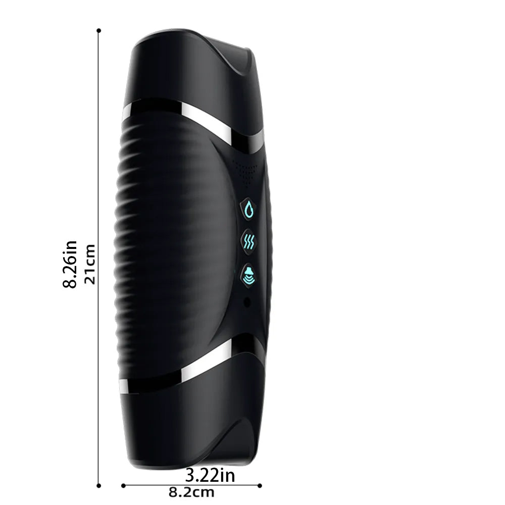 Double Head Male Stroker Intelligent Heating Sound Blowjob Toy – product view 7