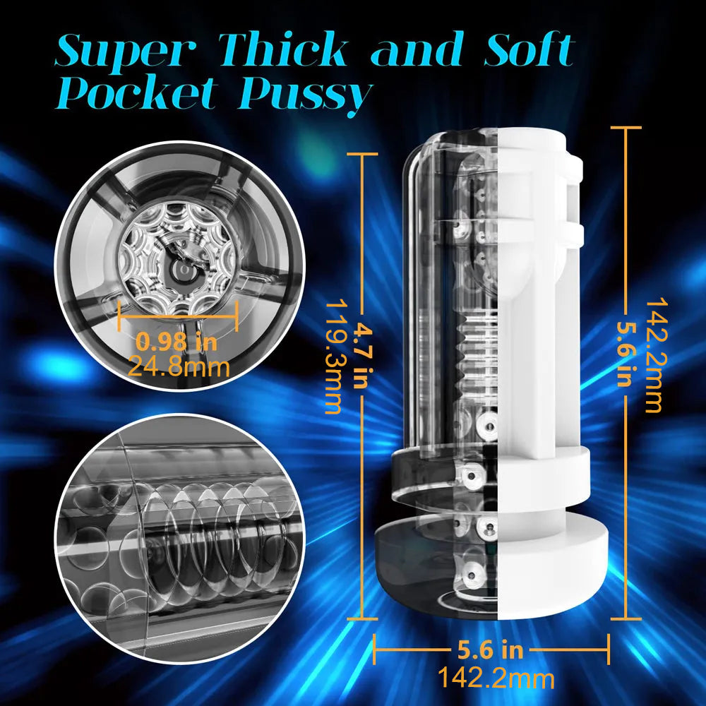 Variable Speed 10 Thrusting 4 Sucking Male Stroker Heating Voice Blowjob Toys – product view 10