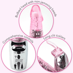 Bulbed head with non-jamming beads. Comprehensive controls. Long clit ticklers. | AnneToys