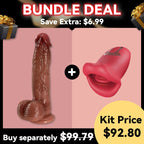 8.66 in Cobra 10 Vibrating Realistic Thrusting & Heating Dildo