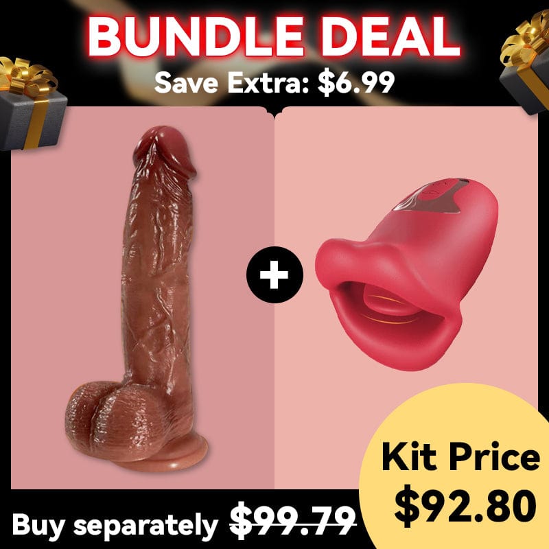 8.66 in Cobra 10 Vibrating Realistic Thrusting & Heating Dildo