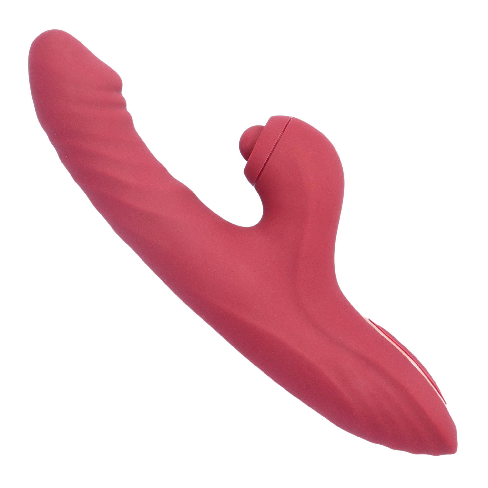 side view of red thrusting rabbit with pinpoint clitoral tapping rabbit | AnneToys