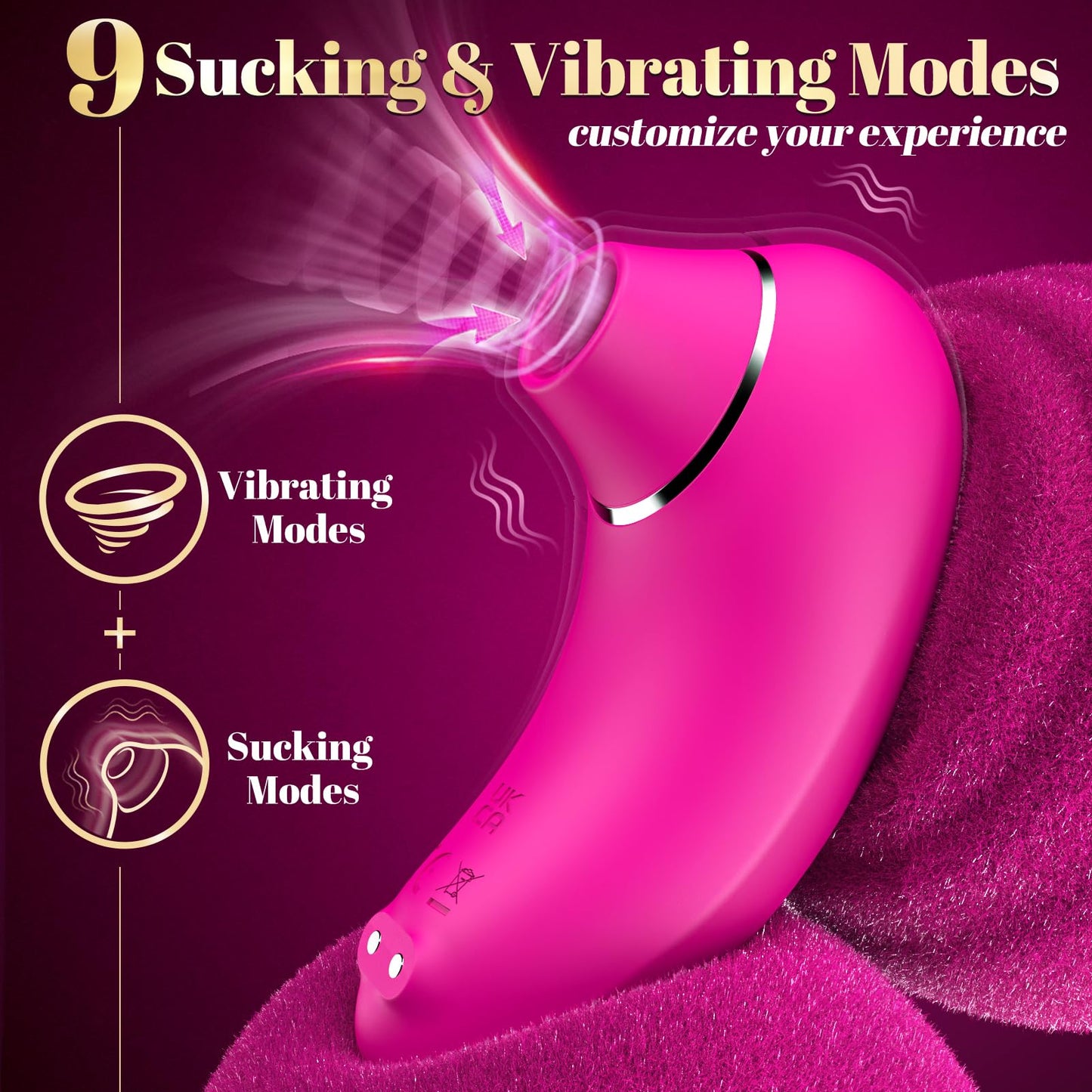 Rita Rose Pulse Suction Massager for Dual Stimulation