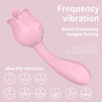 Rose Vibrator Tongue Licking Vibrator Masturbation Stick – product view 2