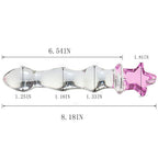 Pull Beads Crystal Glass Dildo Masturbator Butt Plug – product view 3