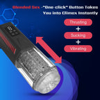 One-Touch Telescopic Sucking And Vibrating Male Stroker — product image 8