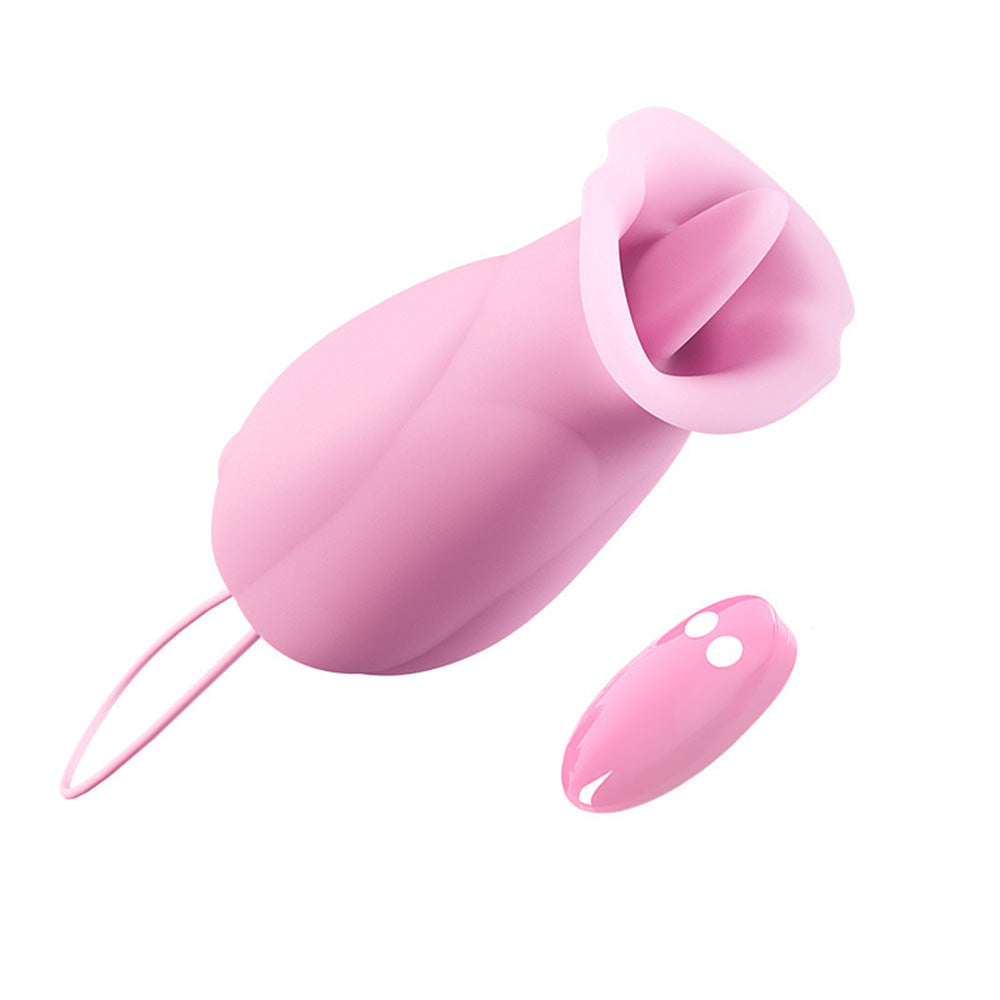 Pink Rose Vibrater Wireless Remote Masturbation Nipple Vibrator – product view 2