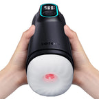 Leten – Black Hurricane Hole - 6 Modes Telescopic Suction Heating Male Stroker – product view 3