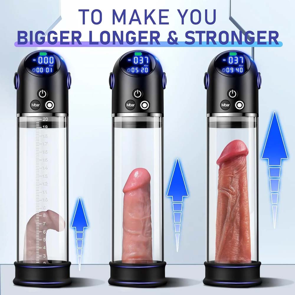 4 Suction Modes Digital Display Penis Trainer Electric Penis Pump — product image 3