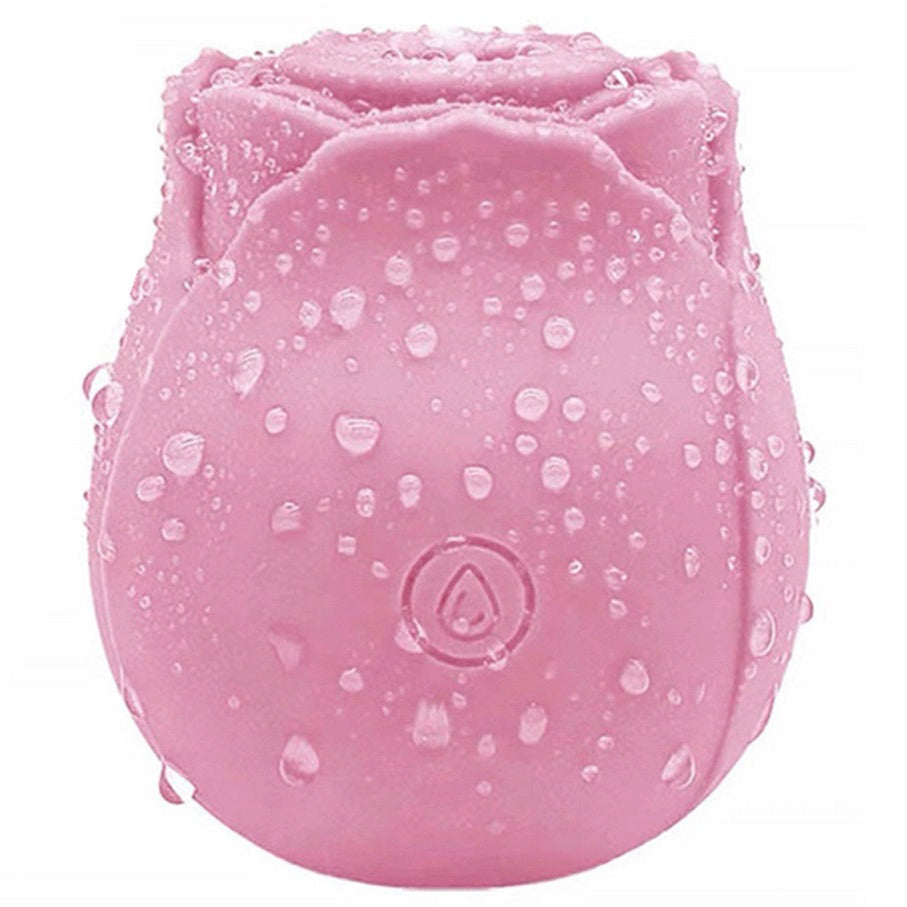 Pink Rose Suction Vibrator 7 Frequency Sucking Clit Massage Rose Toy – product view 4